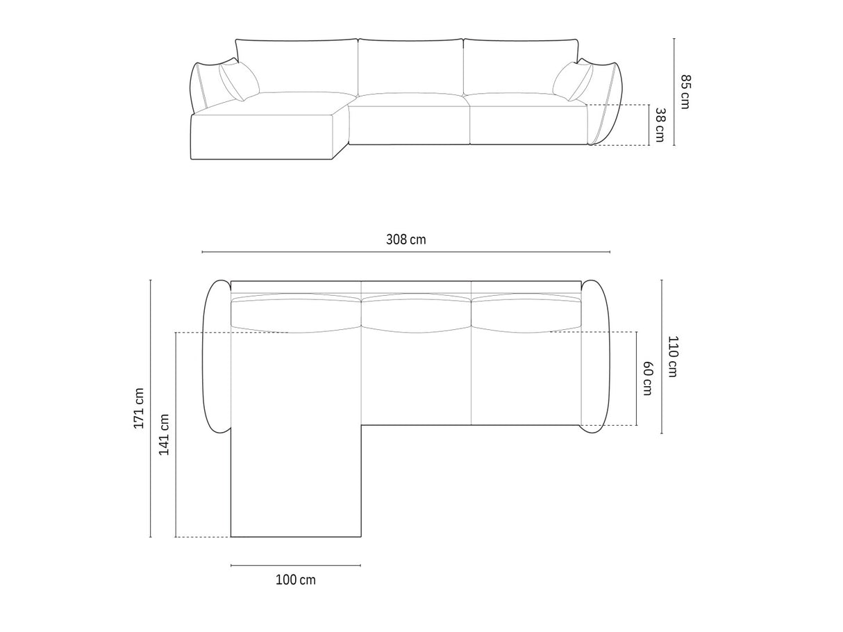 Stūra dīvāns 603649