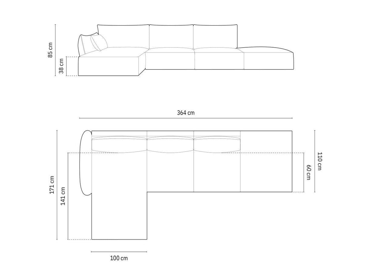 Stūra dīvāns 603747