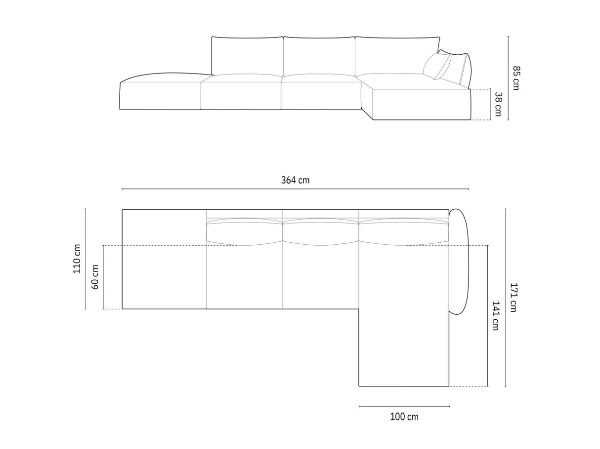Stūra dīvāns 603747