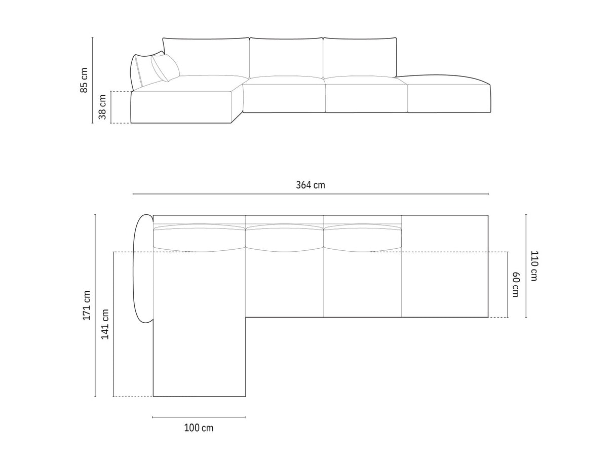 Stūra dīvāns 603747