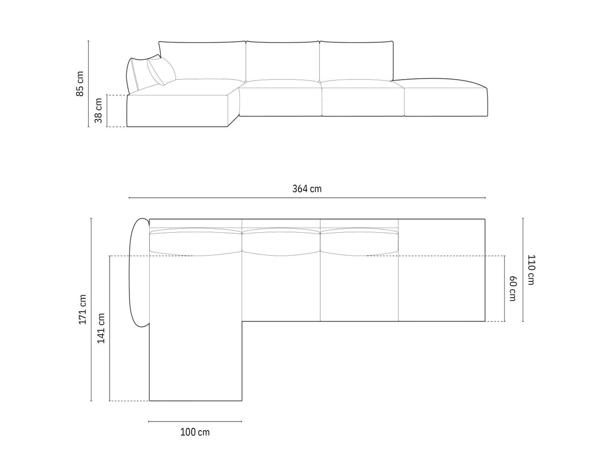 Stūra dīvāns 603747