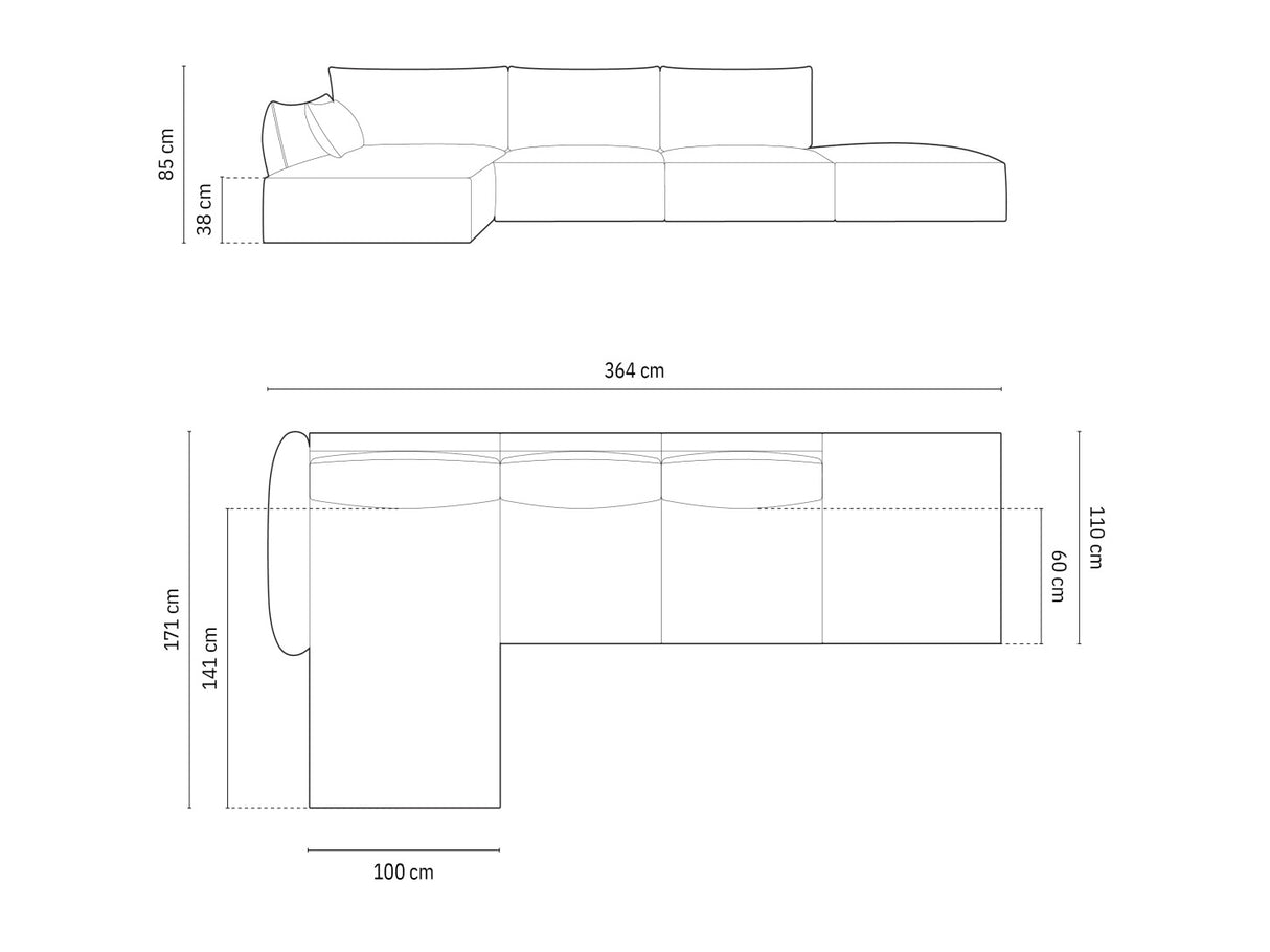 Stūra dīvāns 603747