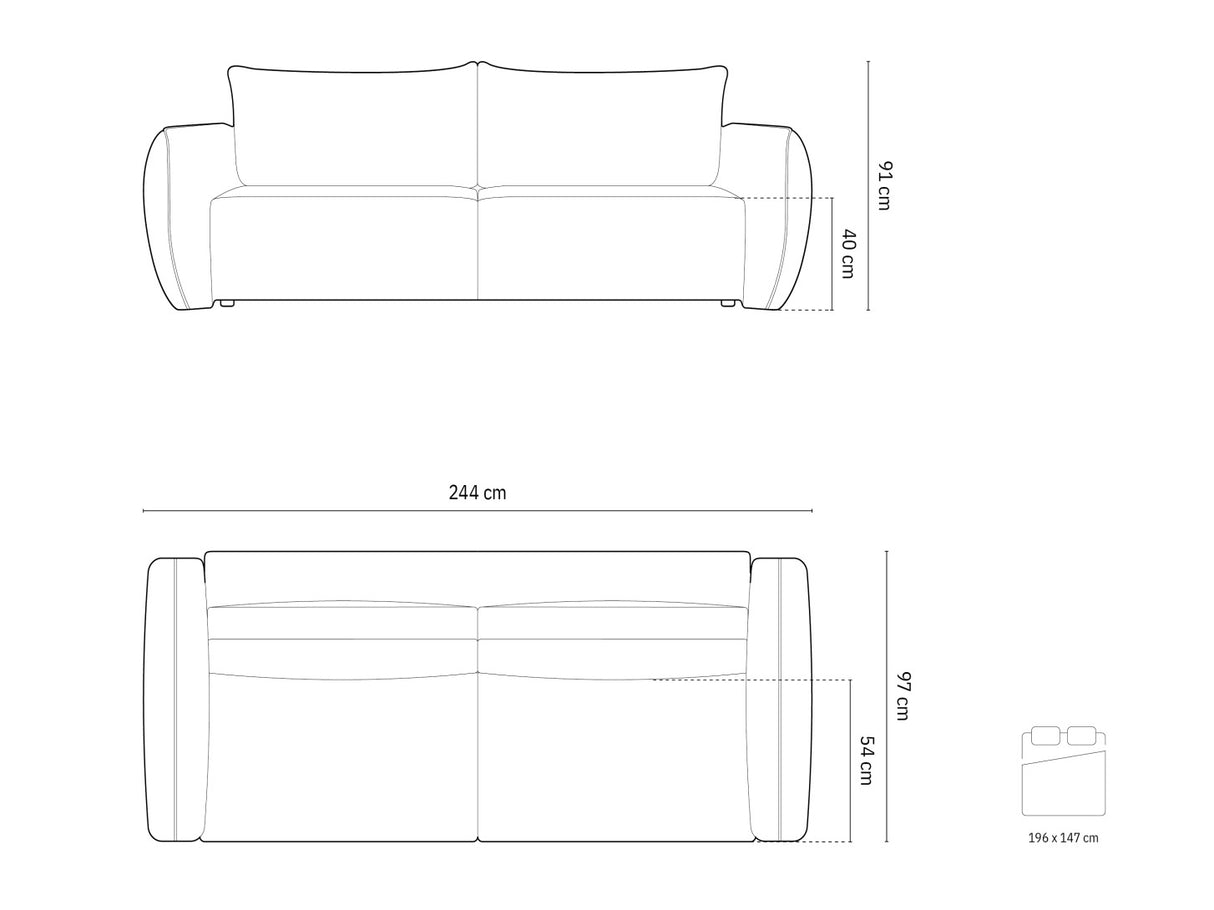 Dīvāns gulta 603783