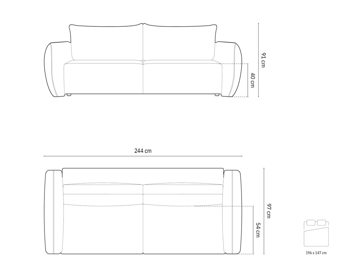 Dīvāns gulta 603783