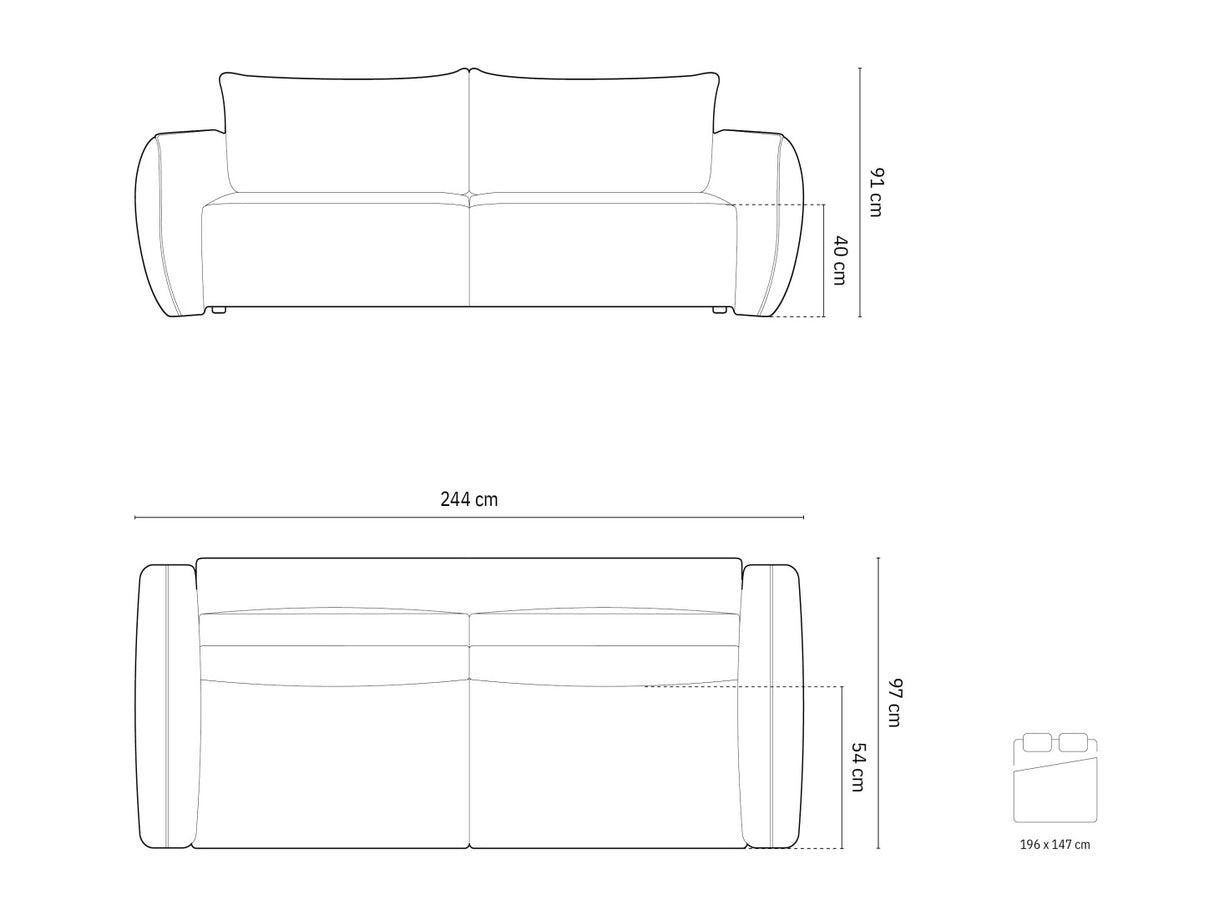 Dīvāns gulta 603783