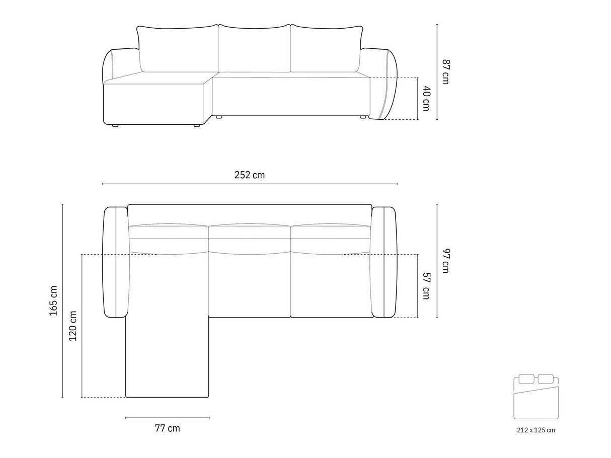Stūra dīvāns 603800
