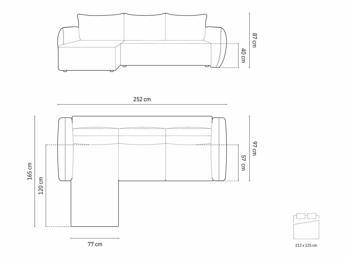 Stūra dīvāns 603800