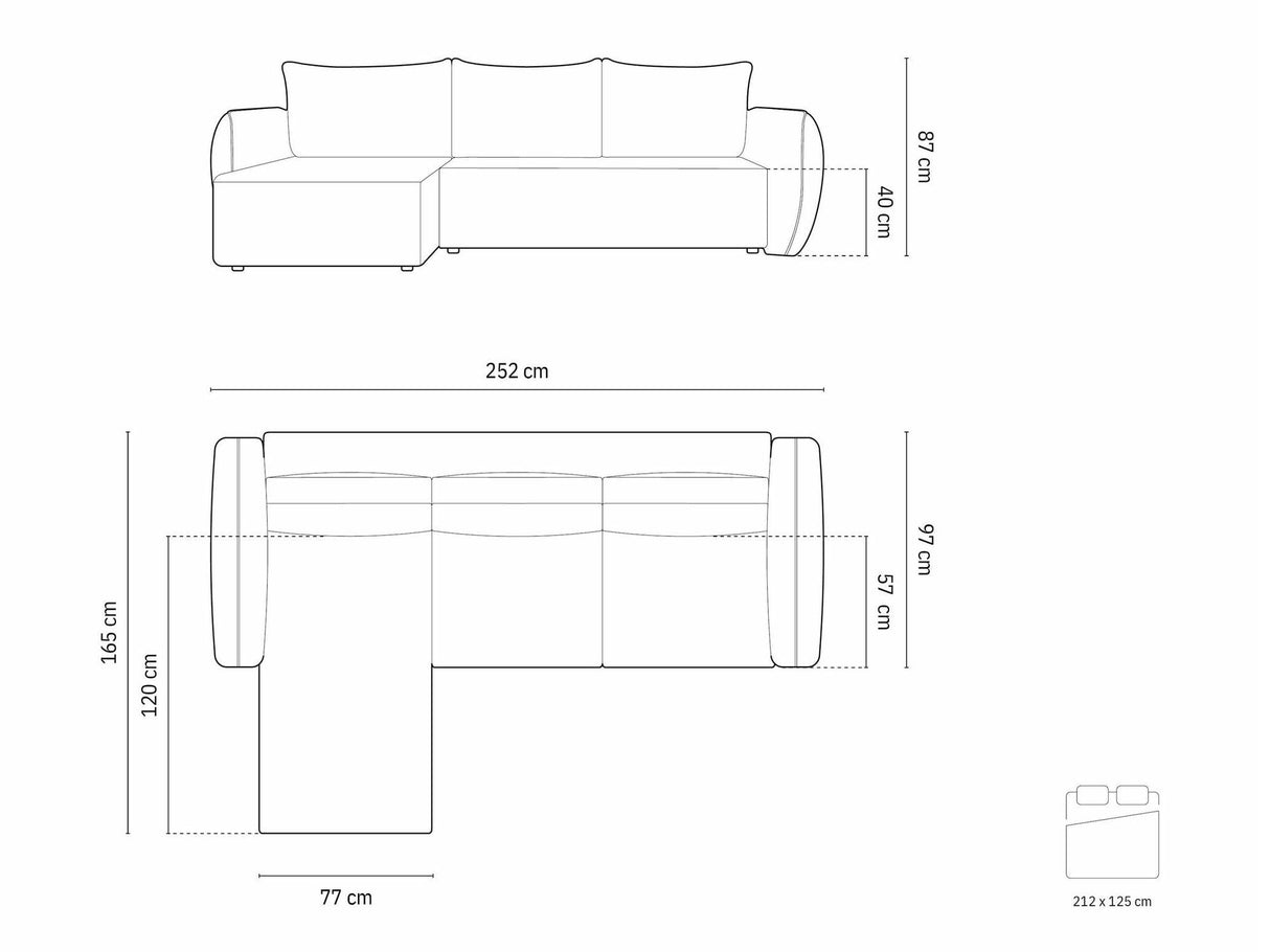 Stūra dīvāns 603800