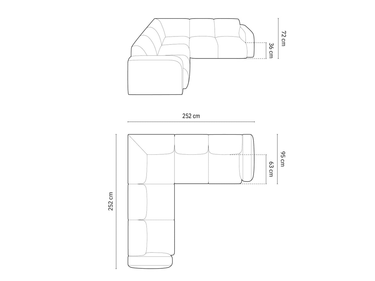 Stūra dīvāns 604297