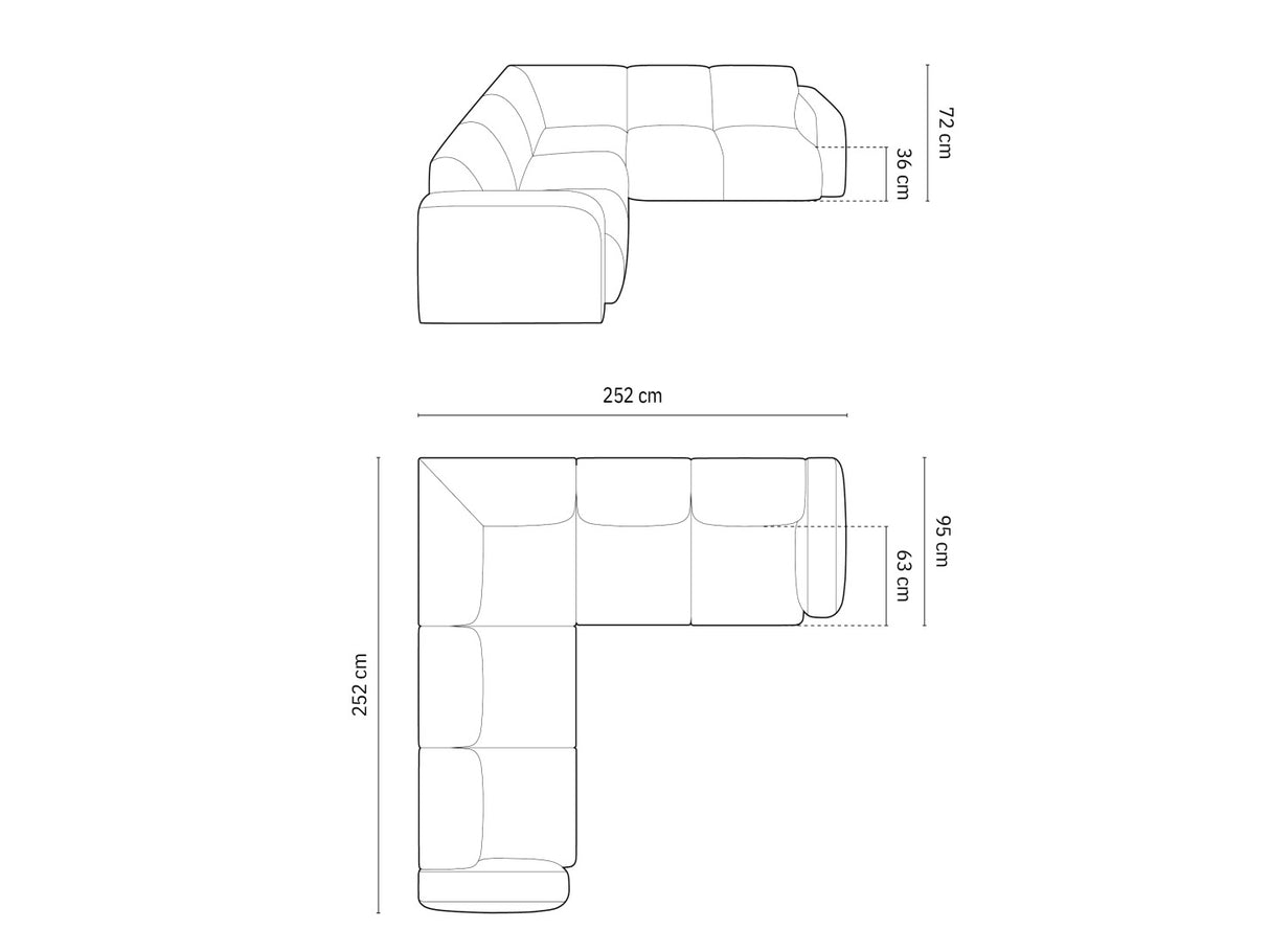 Stūra dīvāns 604297