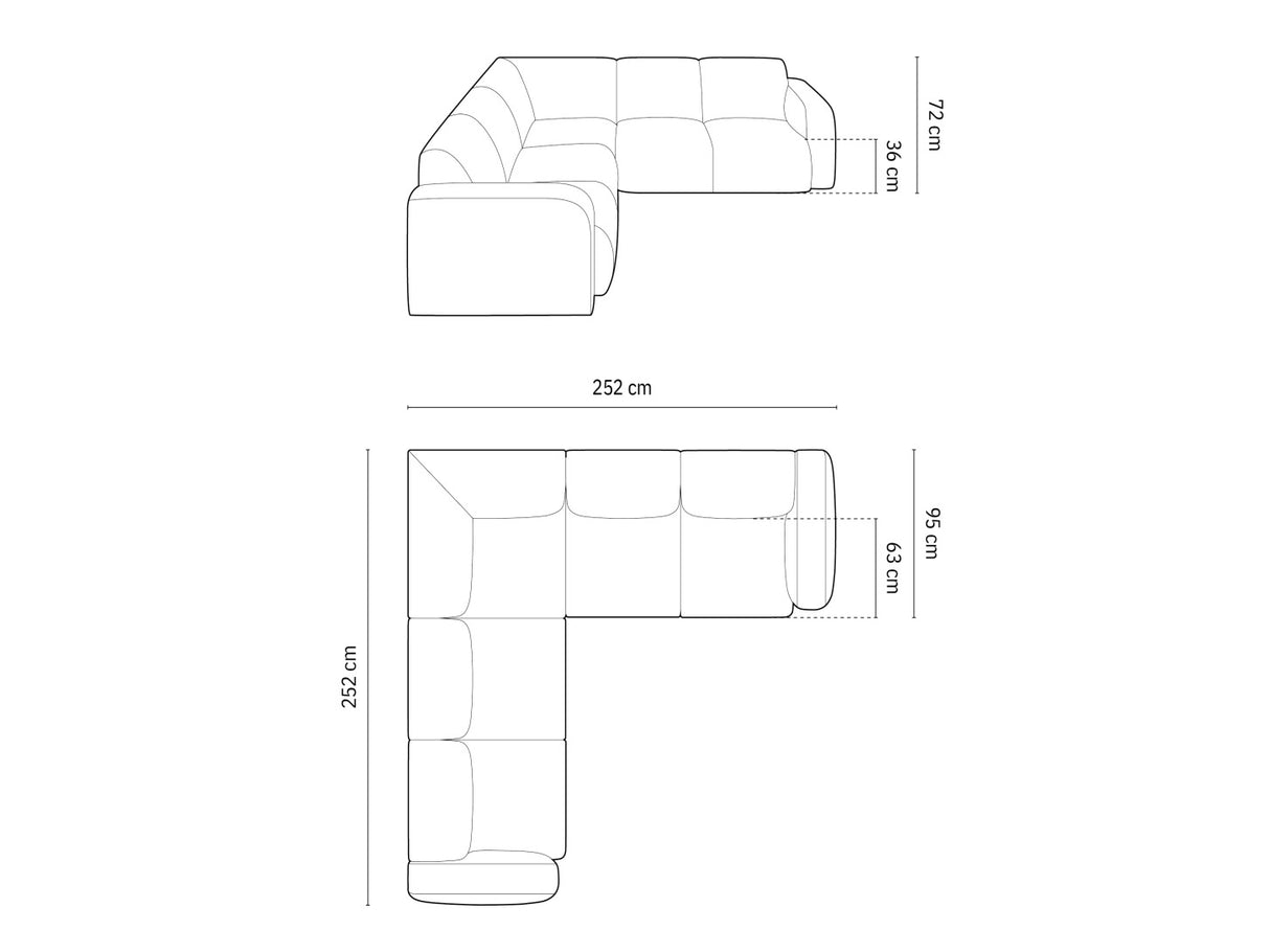 Stūra dīvāns 604297