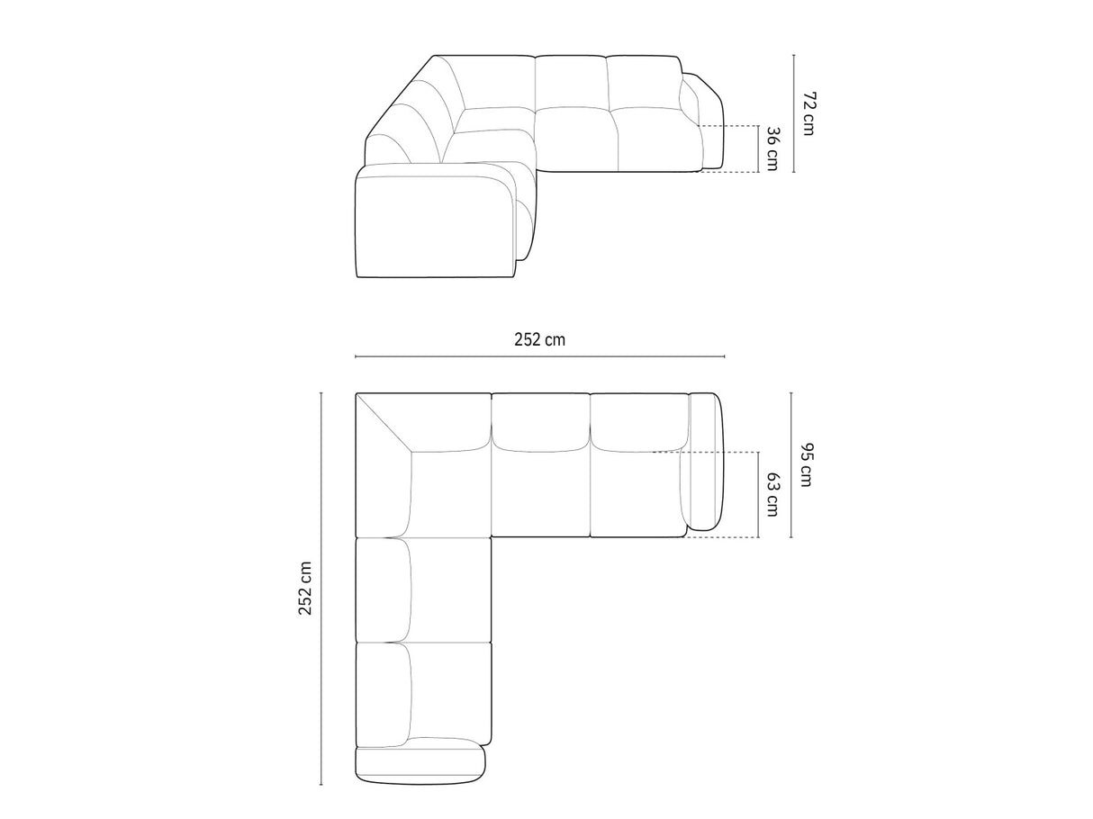 Stūra dīvāns 604297