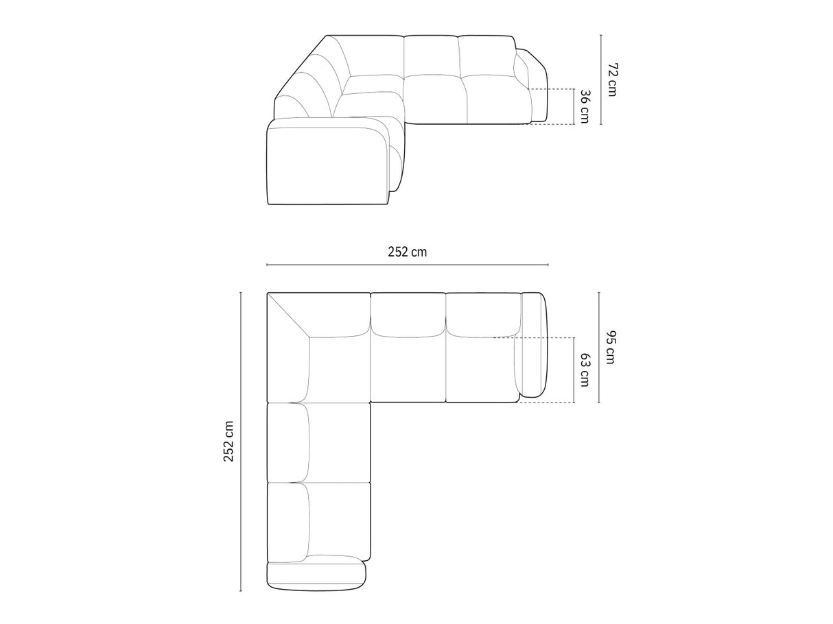 Stūra dīvāns 604297