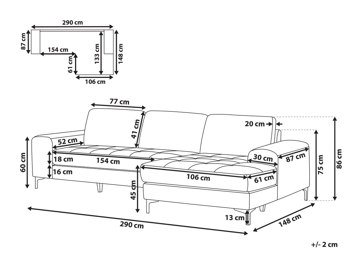 Stūra dīvāns 604603