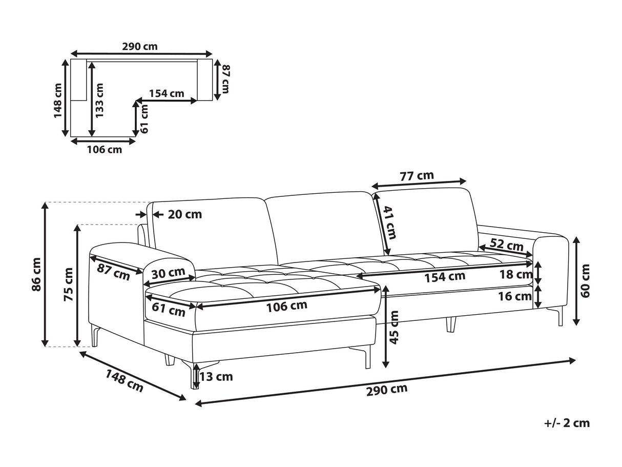 Stūra dīvāns 604603