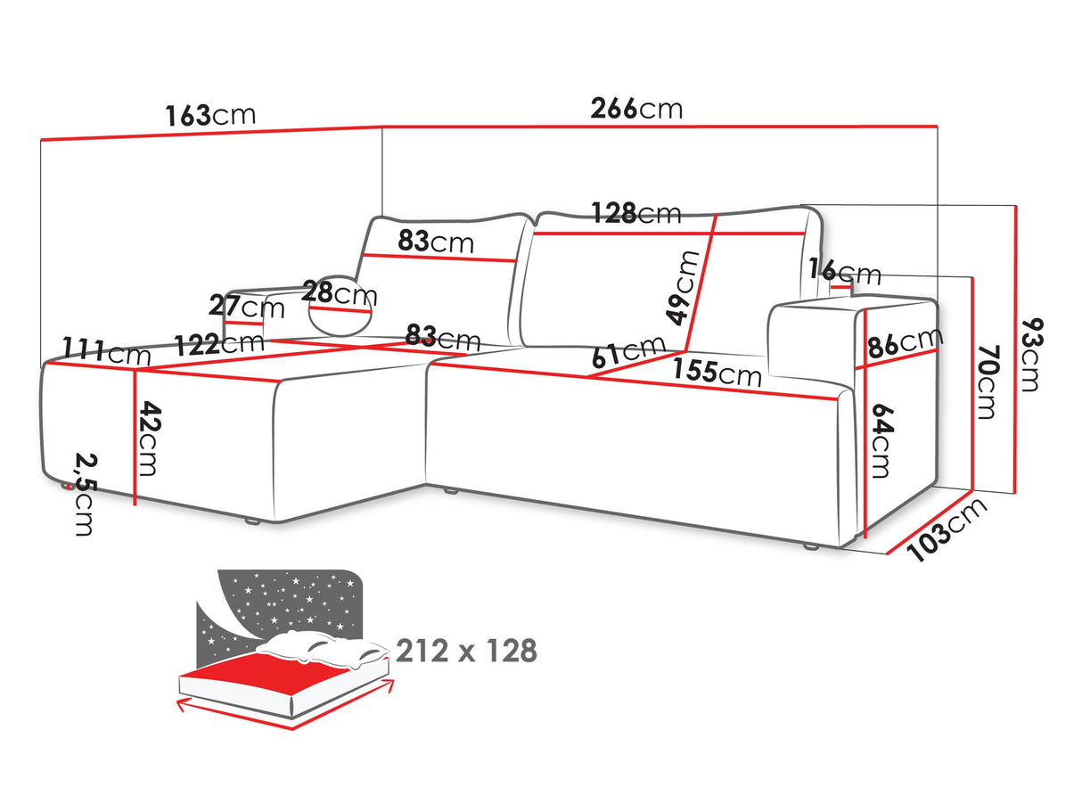 Stūra dīvāns 604948