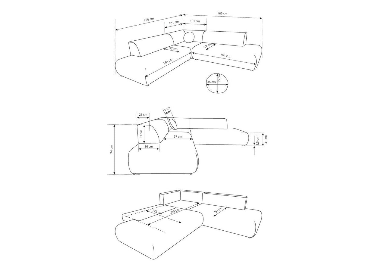 Stūra dīvāns 605016
