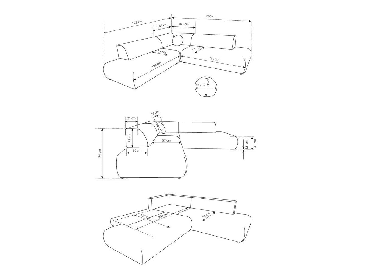 Stūra dīvāns 605016