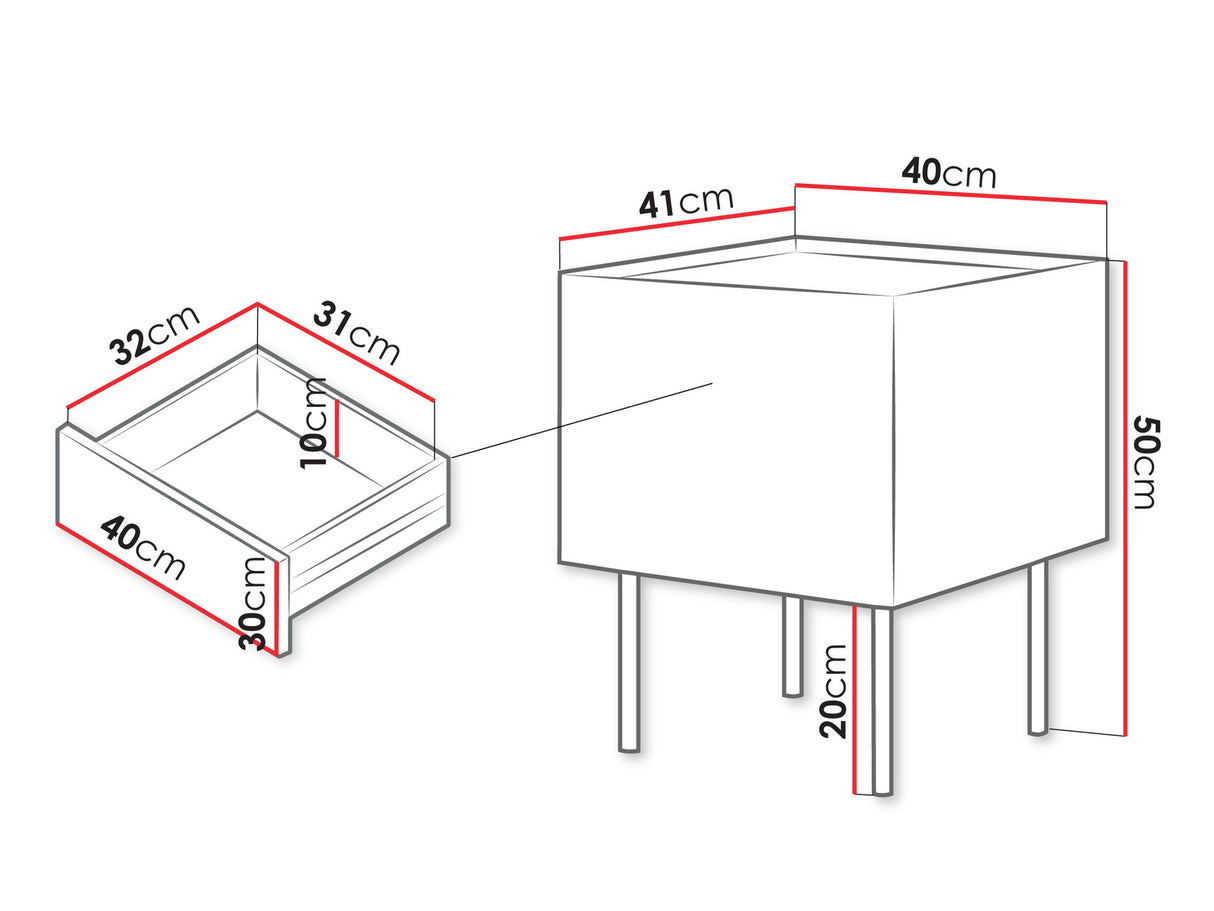 Naktsgaldiņu komplekts 584381 4184331