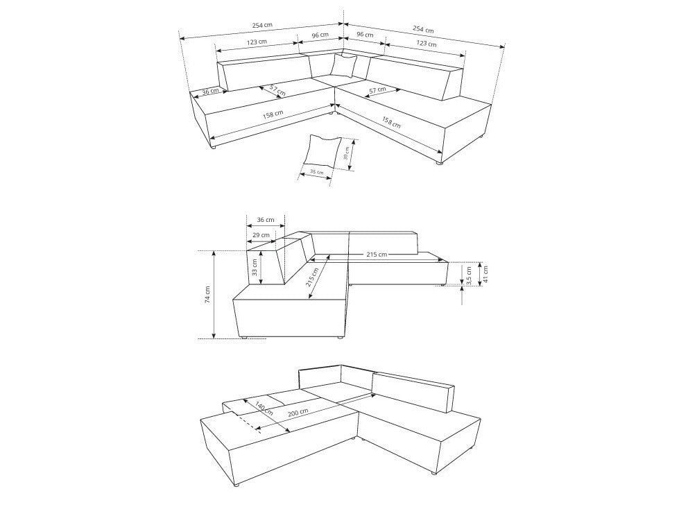 Stūra dīvāns 605138