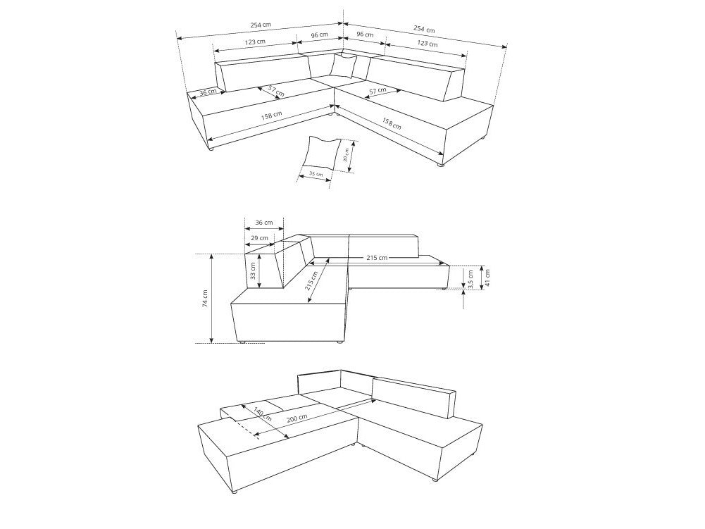 Stūra dīvāns 605138
