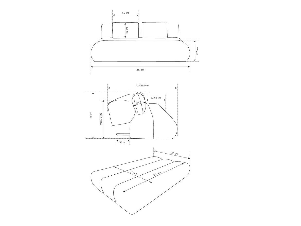 Dīvāns gulta 605418