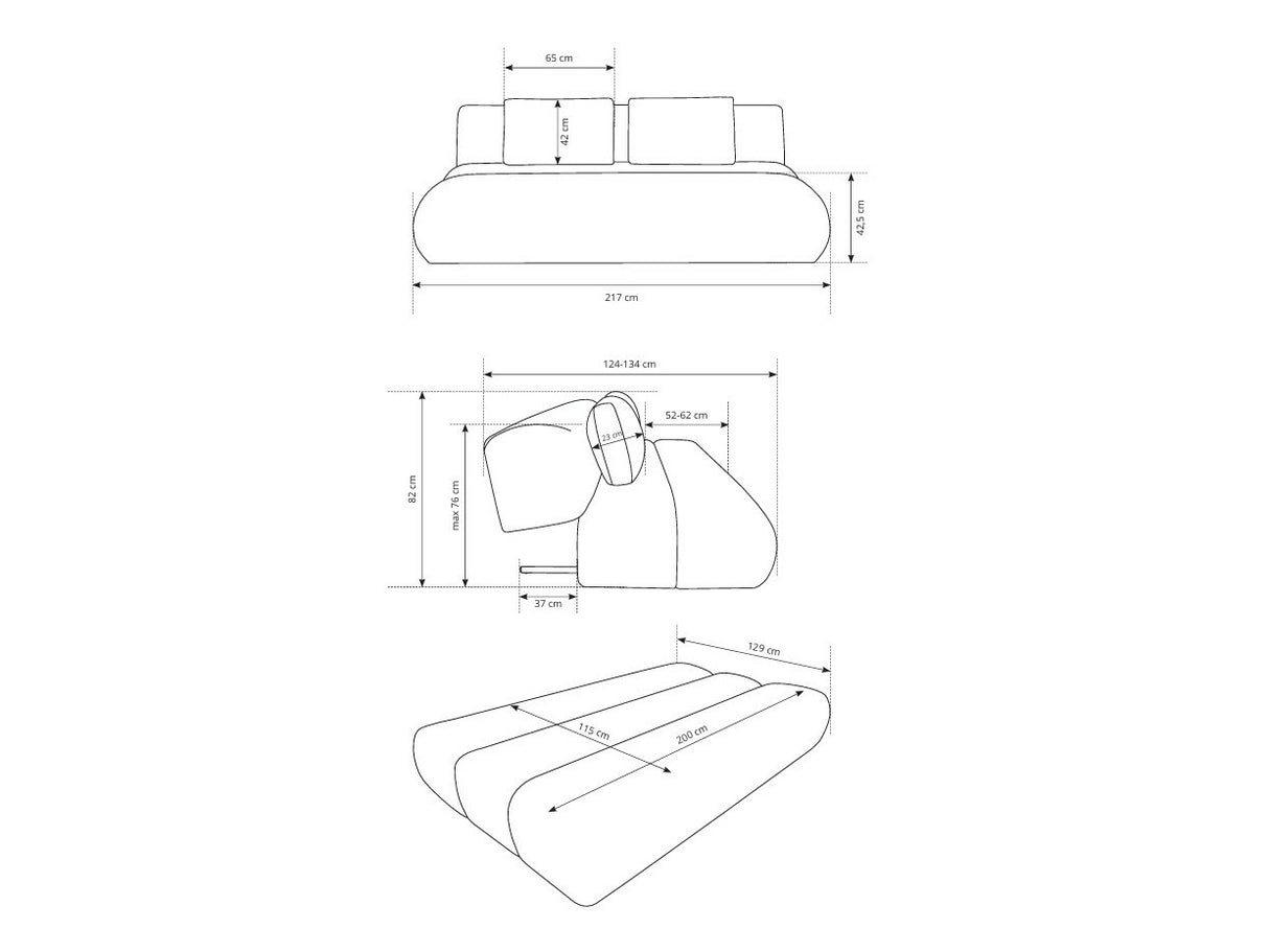 Dīvāns gulta 605418