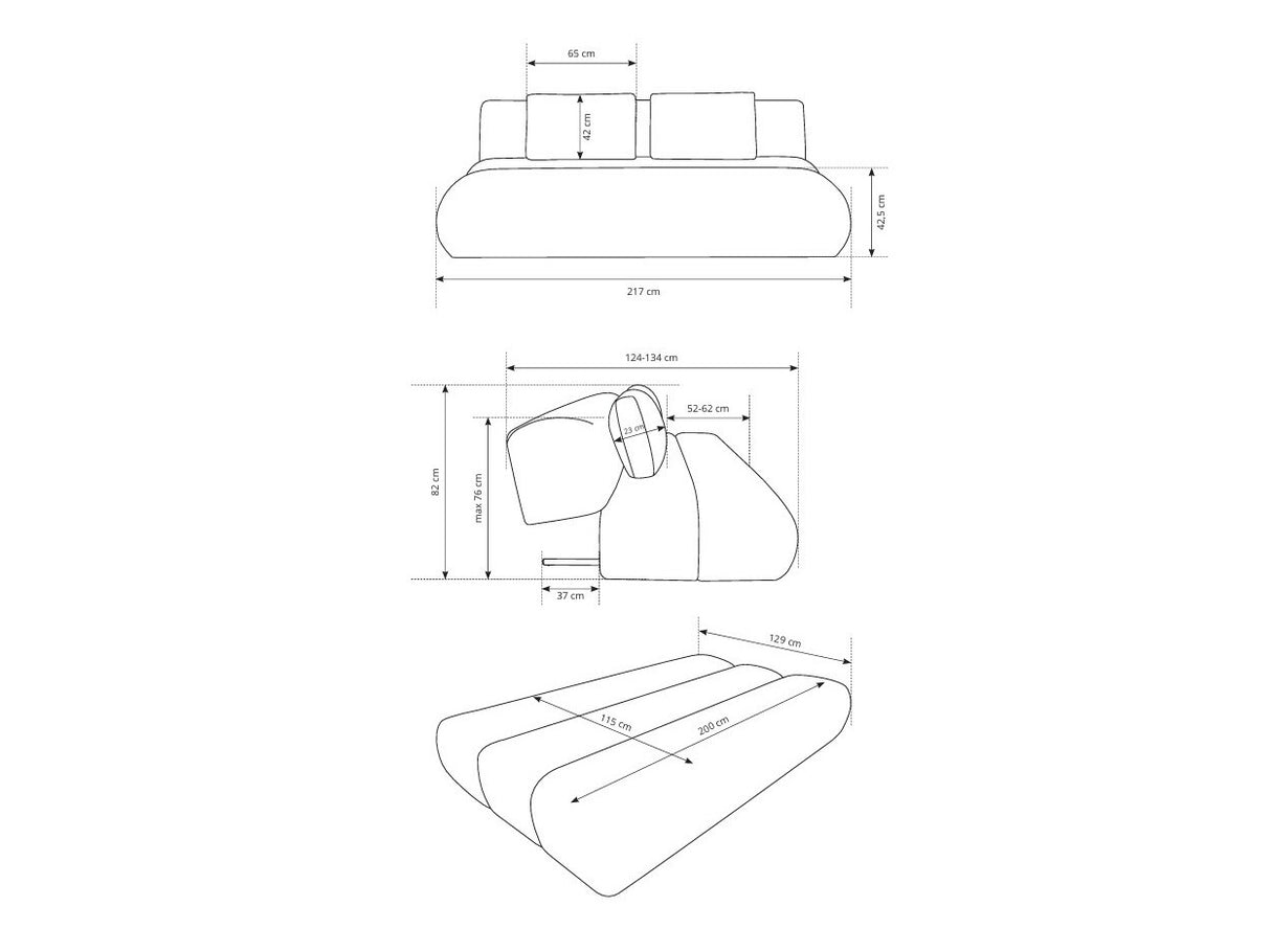 Dīvāns gulta 605418