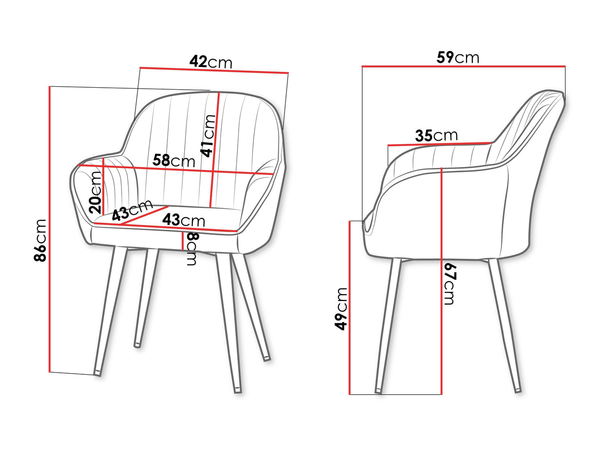 Krēslu komplekts 605480
