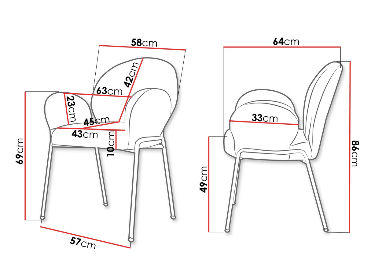 Krēslu komplekts 605516