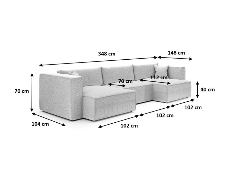 Stūra dīvāns 606013