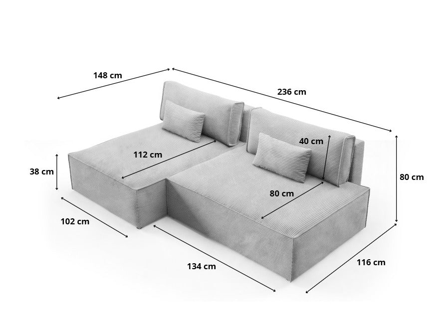 Stūra dīvāns 606644
