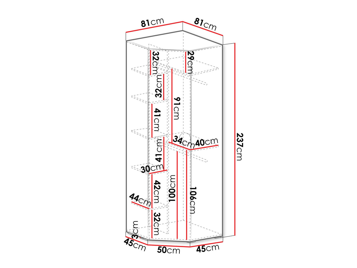 Stūra skapis 607558