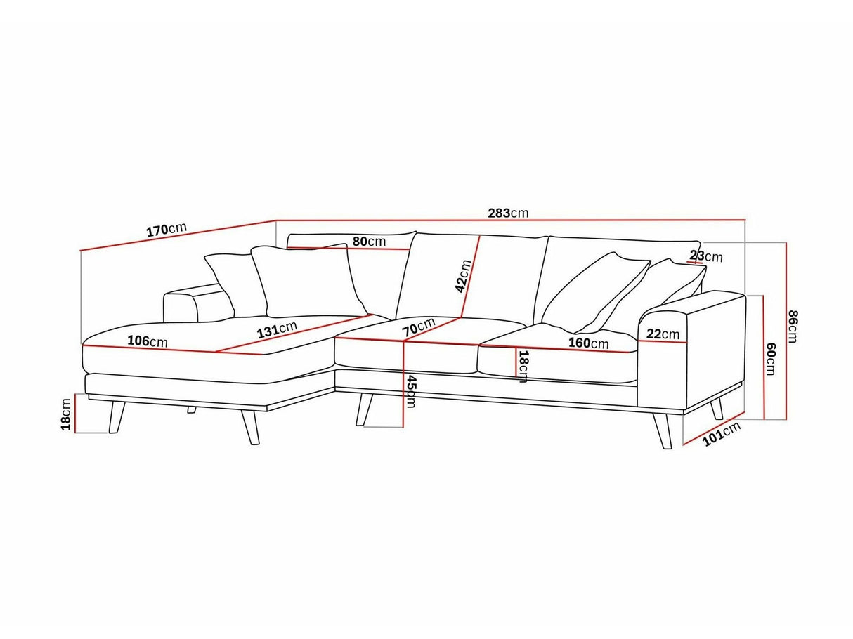 Stūra dīvāns 609312