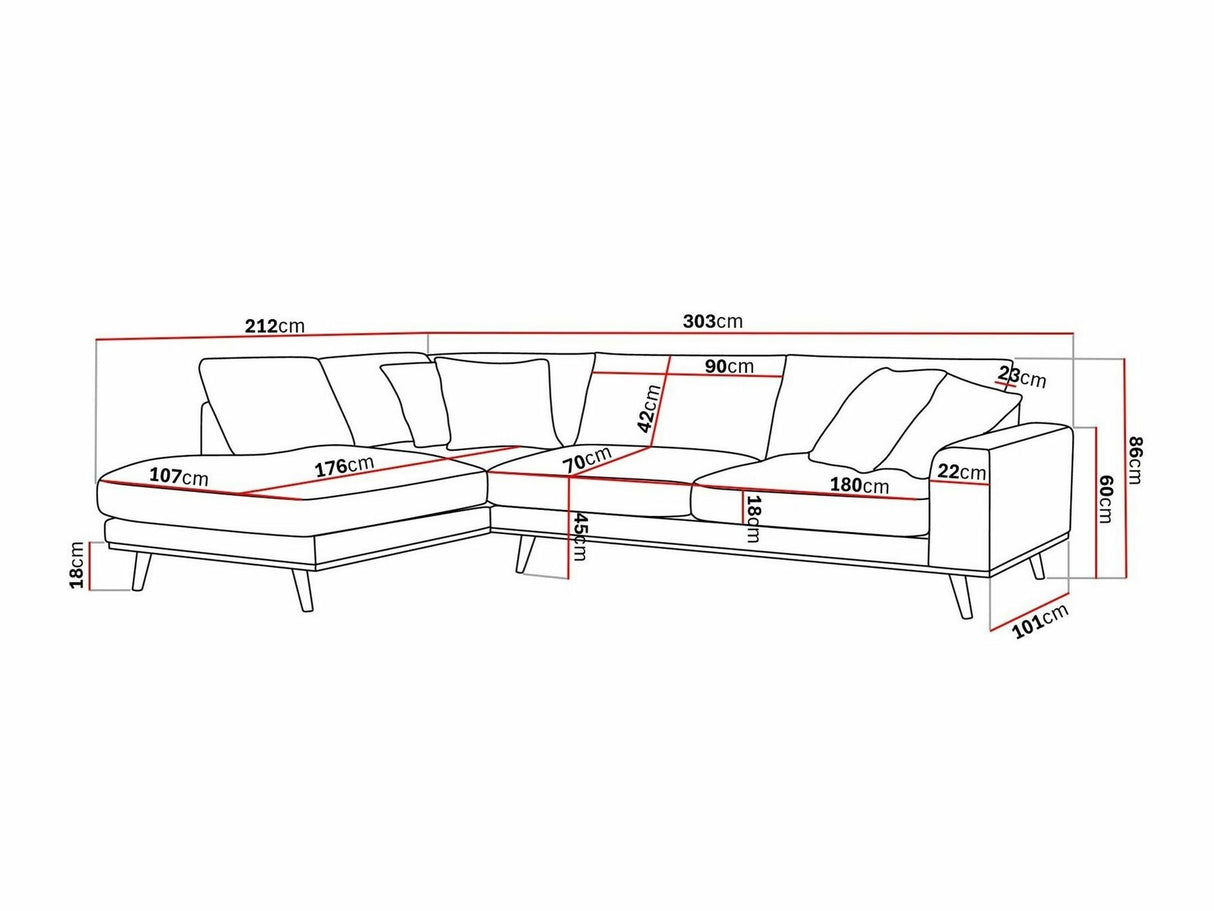 Stūra dīvāns 609422