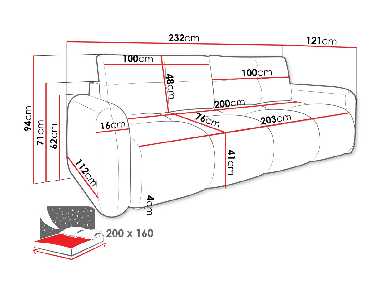 Dīvāns gulta 609674