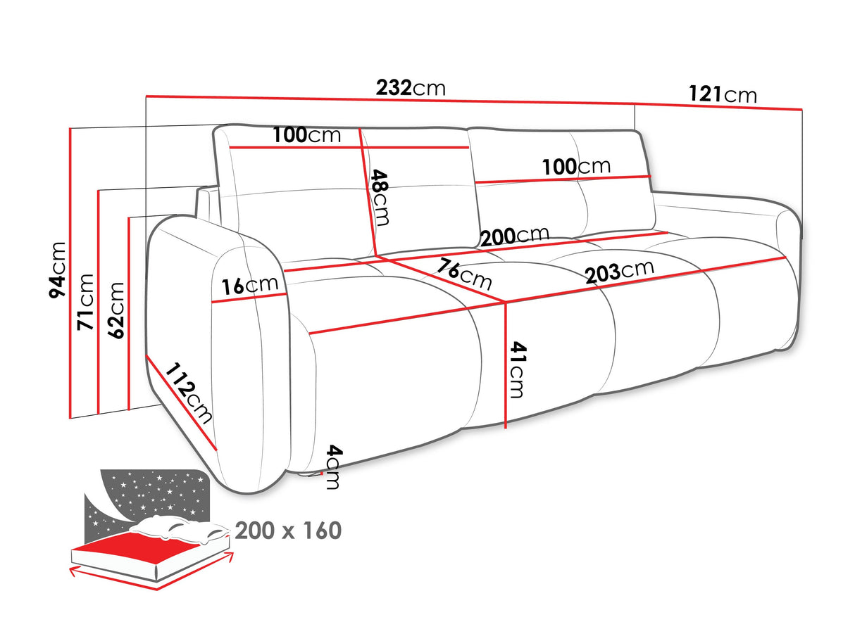 Dīvāns gulta 609674