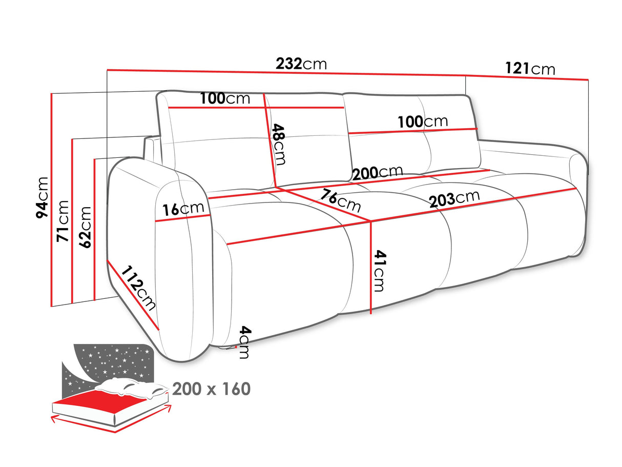 Dīvāns gulta 609674