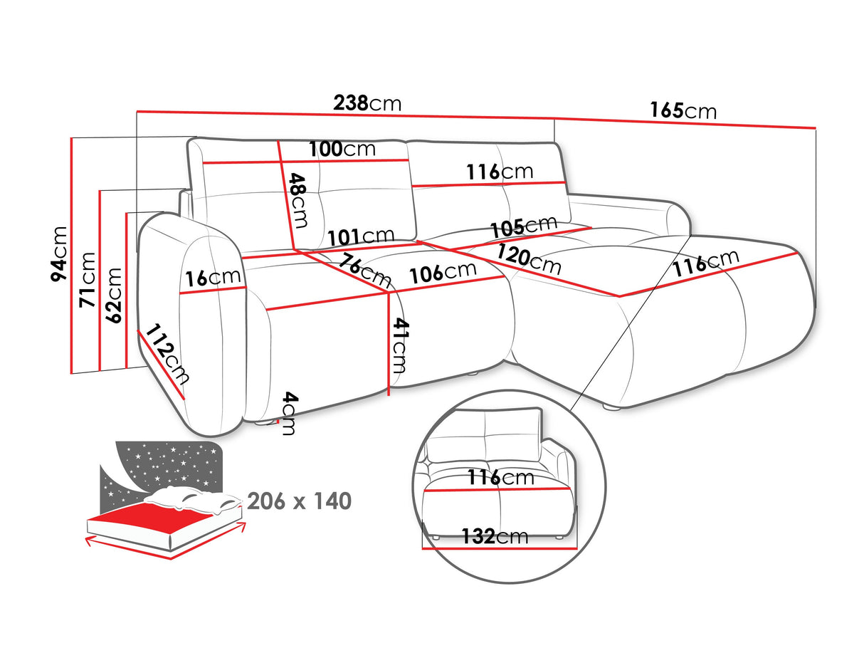 Stūra dīvāns 609705