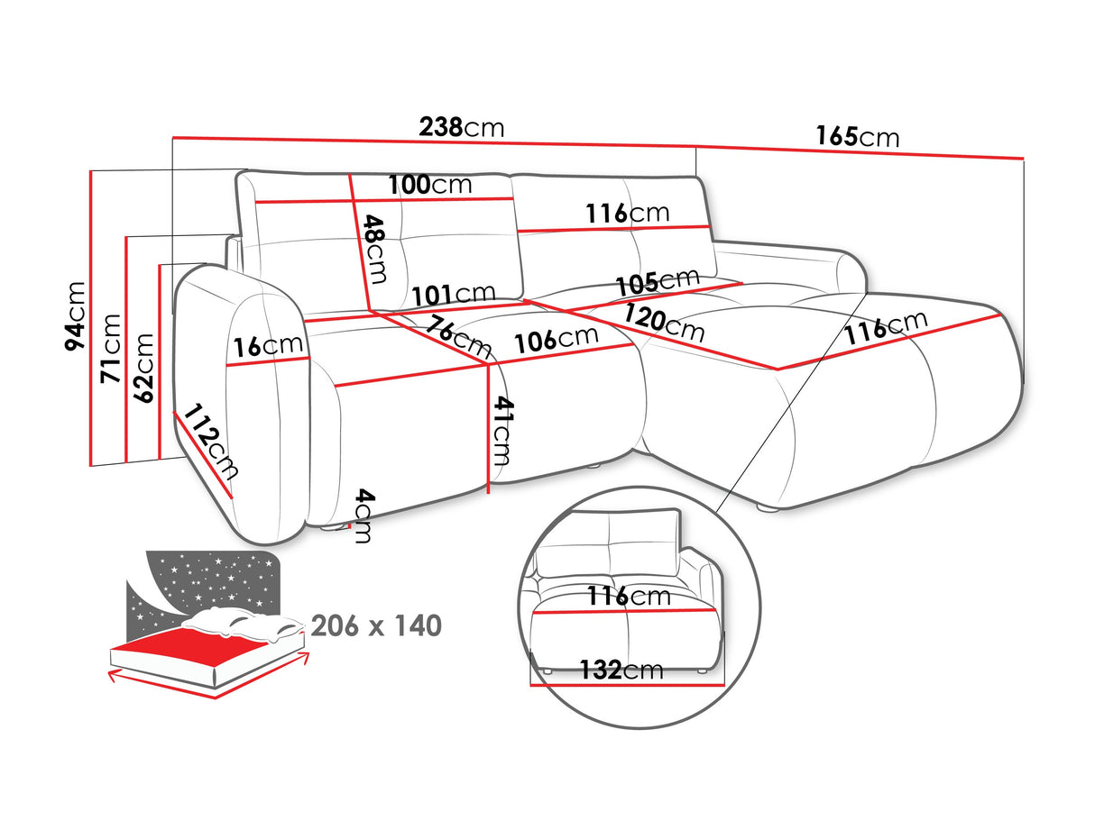 Stūra dīvāns 609705