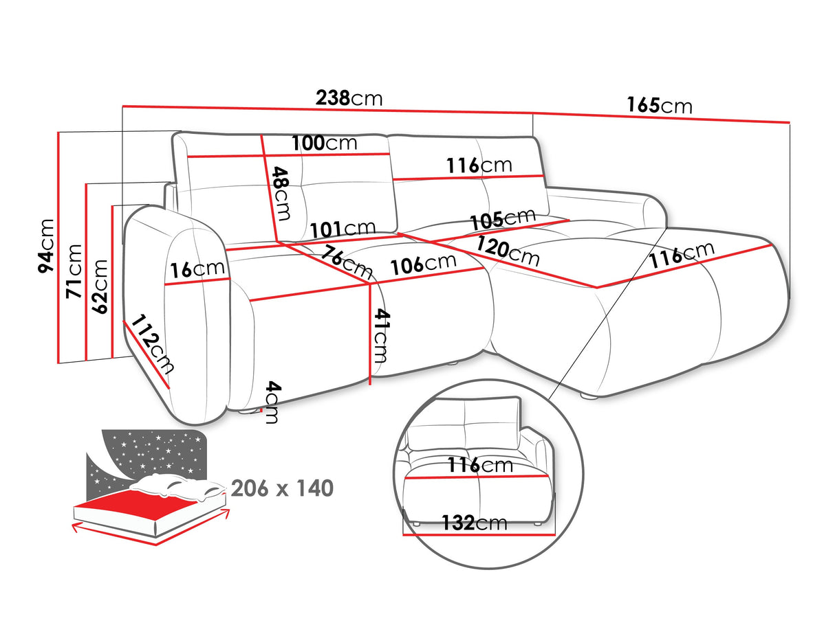 Stūra dīvāns 609705