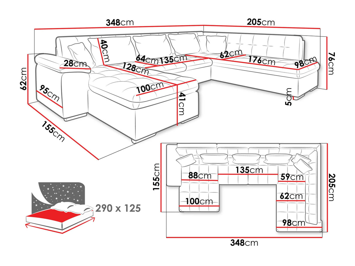 Stūra dīvāns 107885