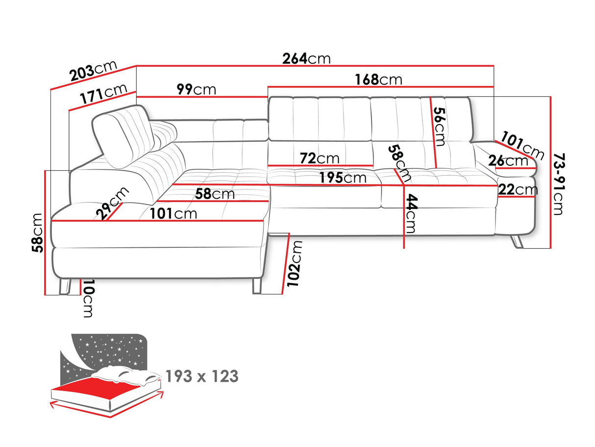 Stūra dīvāns 197699