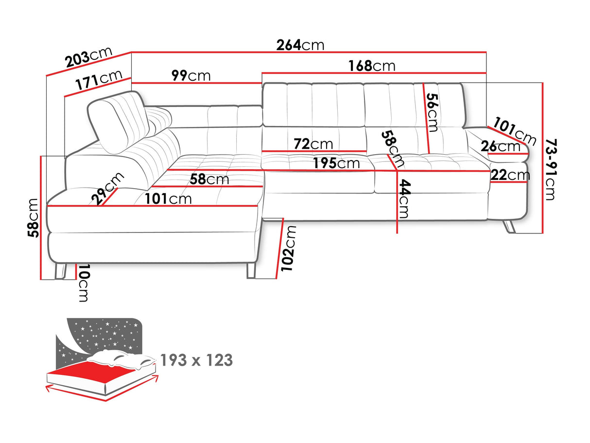 Stūra dīvāns 197699