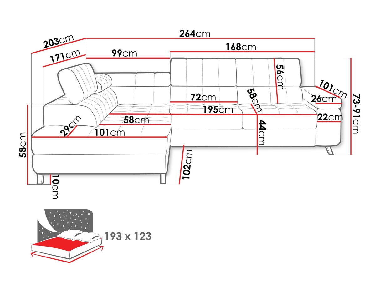 Stūra dīvāns 197699