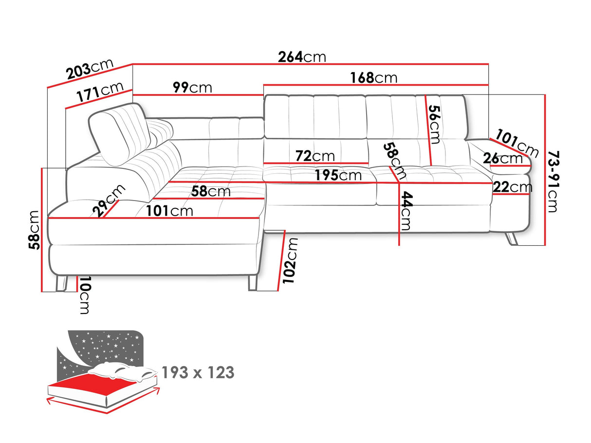 Stūra dīvāns 197699