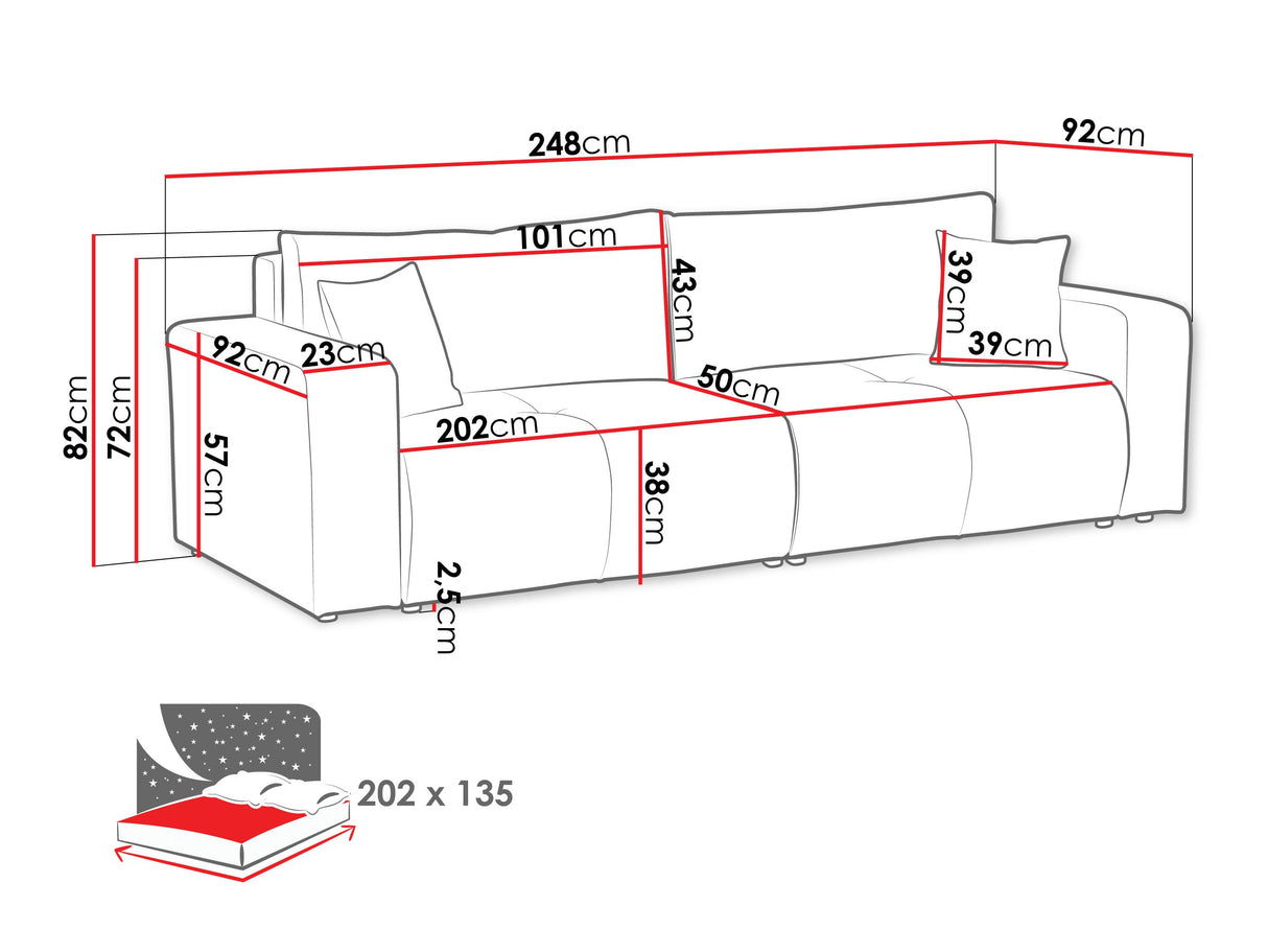 Dīvāns gulta 583971