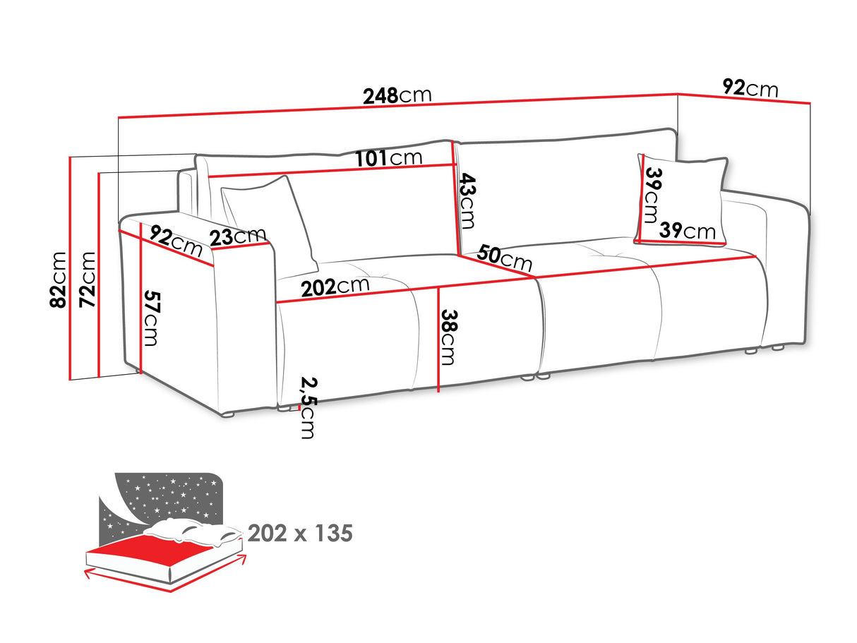 Dīvāns gulta 583971