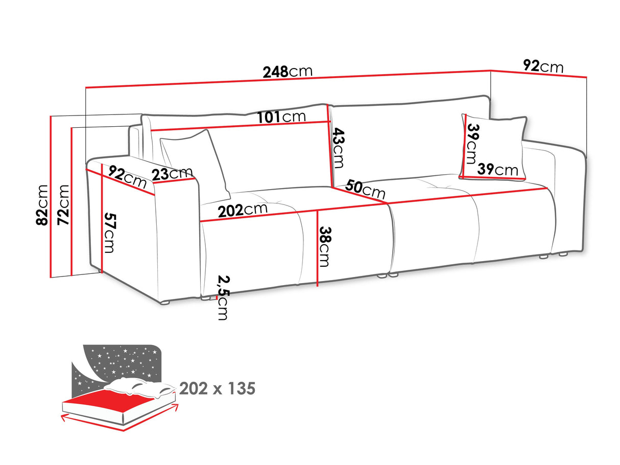 Dīvāns gulta 583971