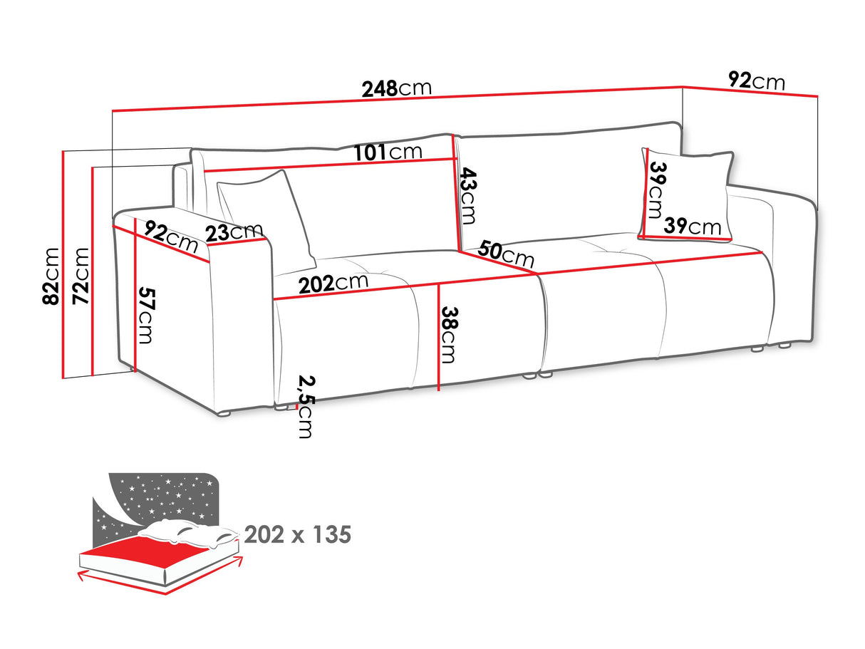Dīvāns gulta 583971
